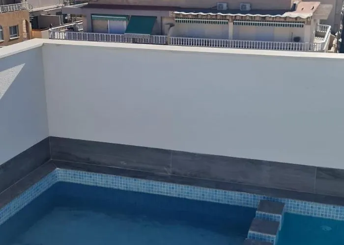 Premium 8 Pers With A Rooftop Swimming Pool And Sea Views - 3 Min Playa De Cura Apartment Torrevieja